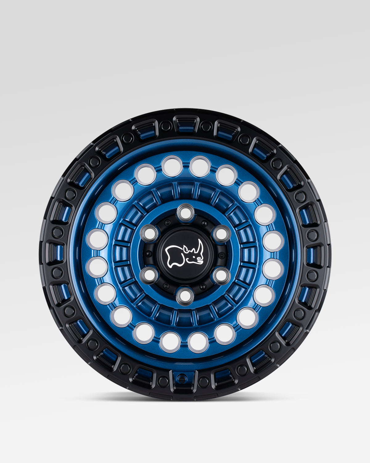 Black Rhino Sentinel 17 x 8.5 in Wheel in Cobalt Blue with Black Ring with -10 mm Offset and 6 x 139.7 mm Bolt Pattern