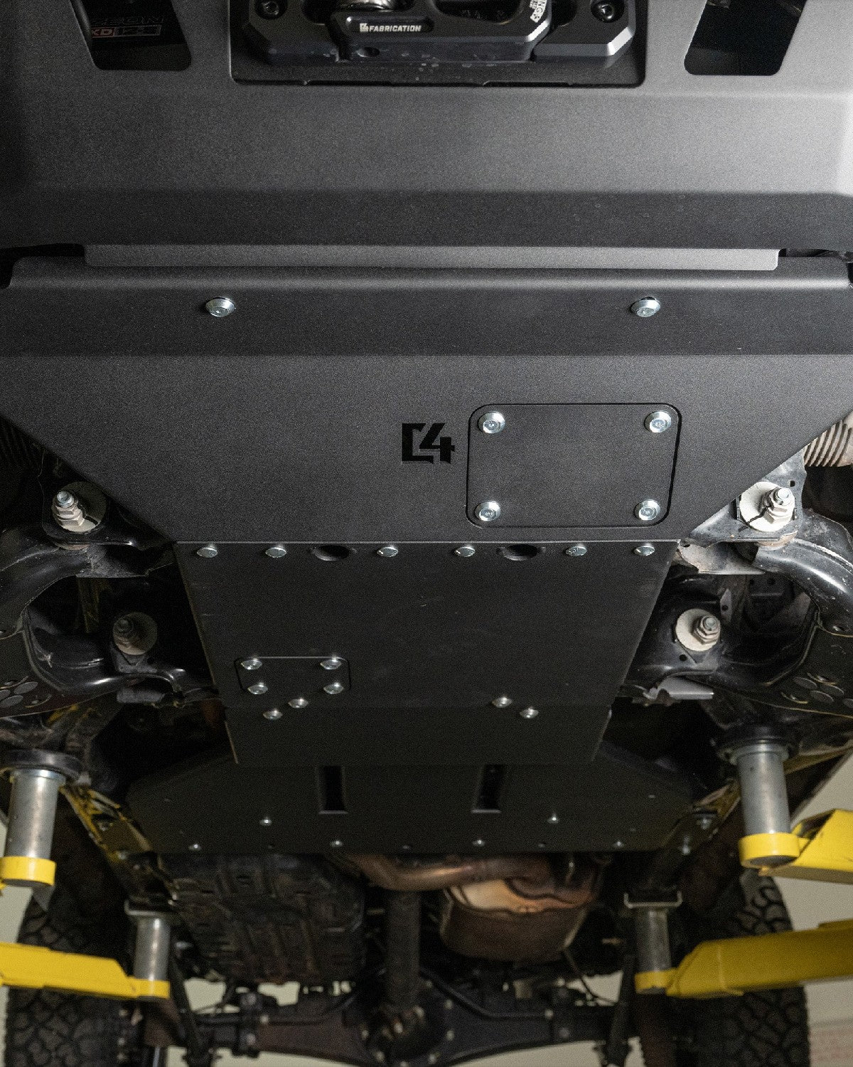 C4 Fabrication 3/16 in Steel Engine Skid Plate for 4th-Gen Tacoma (2024–Present)