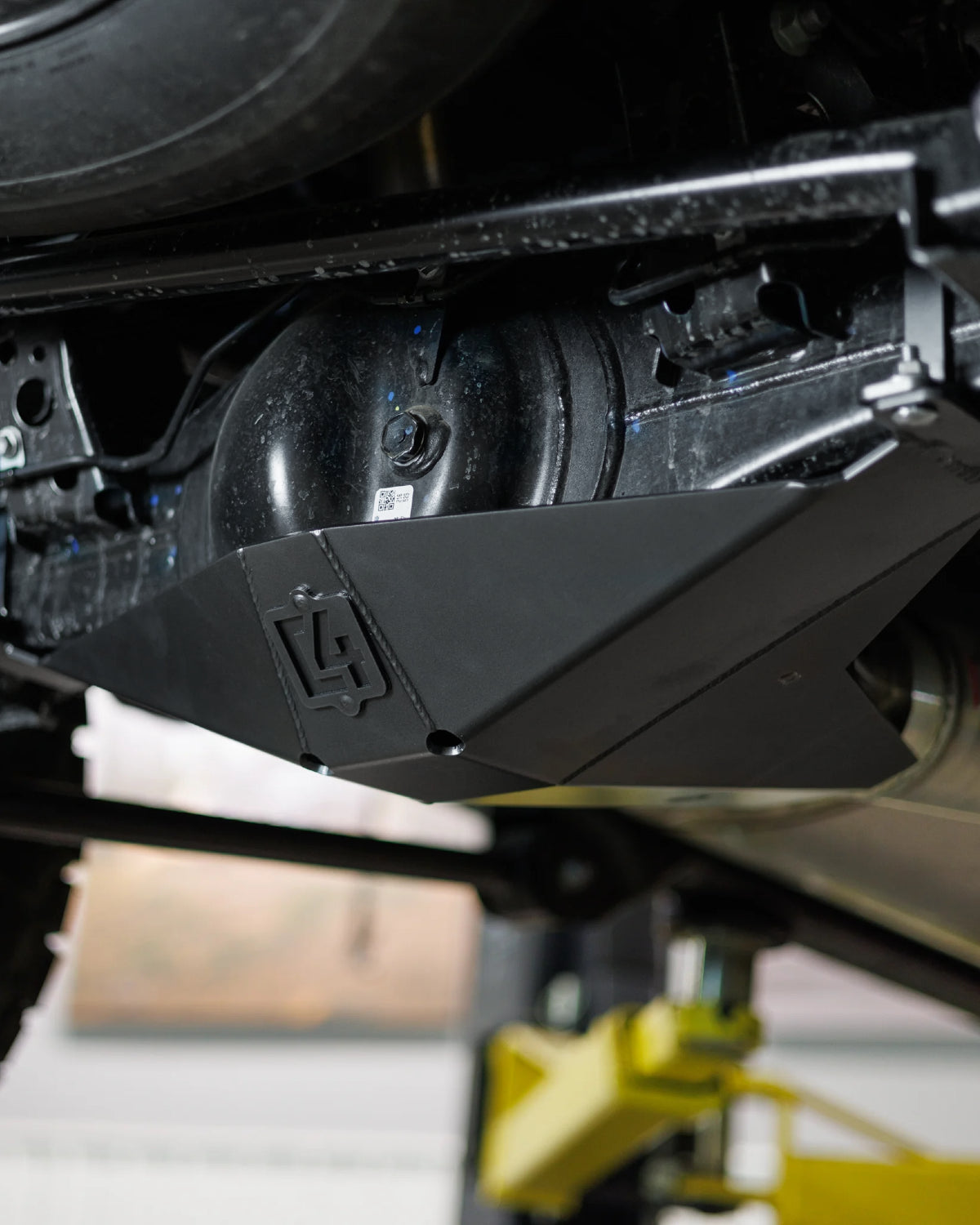 C4 Fabrication 3/16 in Steel Rear Differential Skid Plate for 4th-Gen Tacoma i-Force with Automatic Transmission (2024–Present)