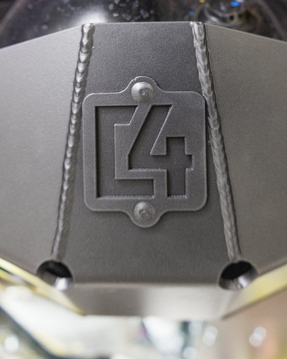 C4 Fabrication 3/16 in Steel Rear Differential Skid Plate for 4th-Gen Tacoma i-Force with Automatic Transmission (2024–Present)