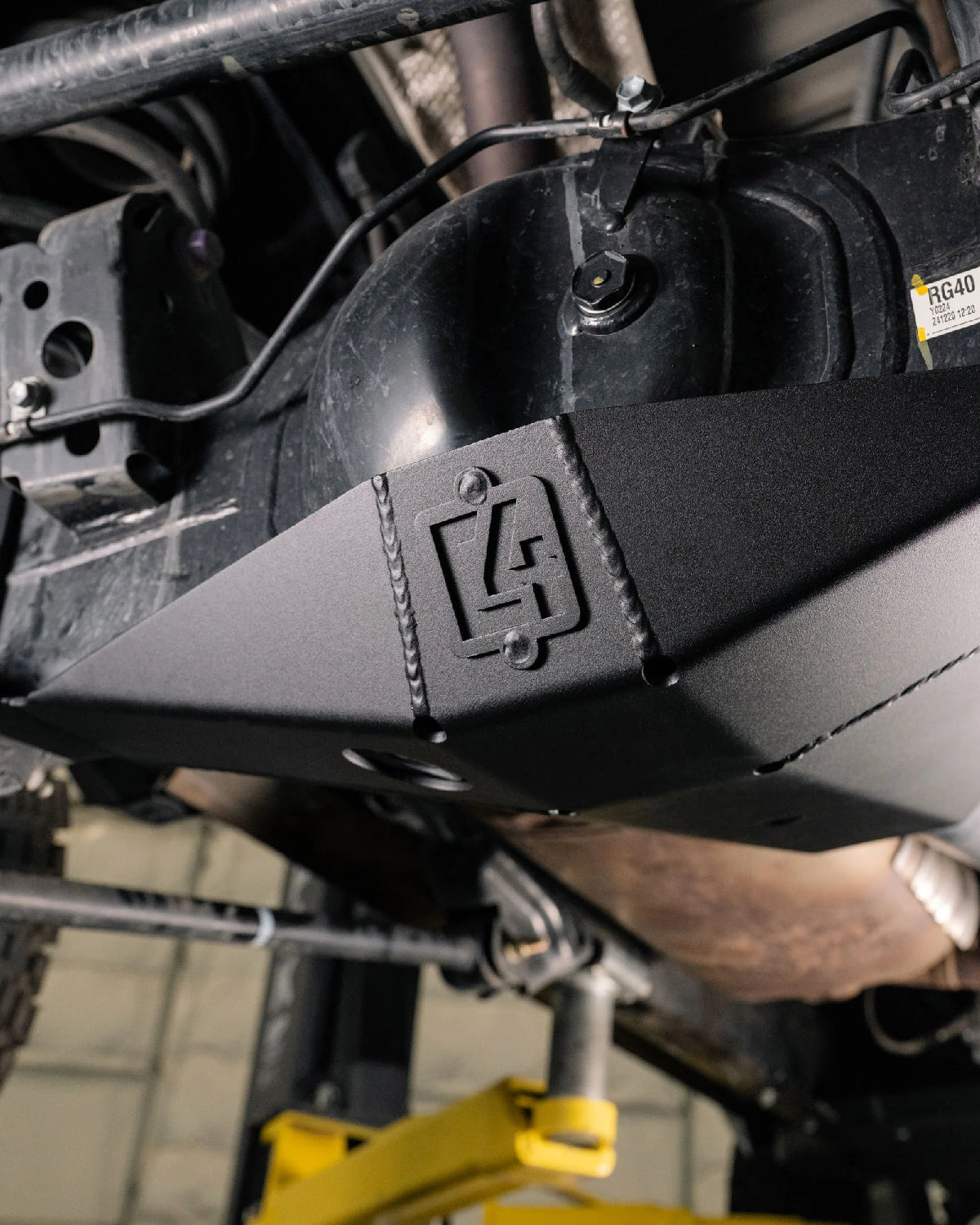 C4 Fabrication 3/16 in Steel Rear Differential Skid Plate for 6th-Gen 4Runner (2025–Present)