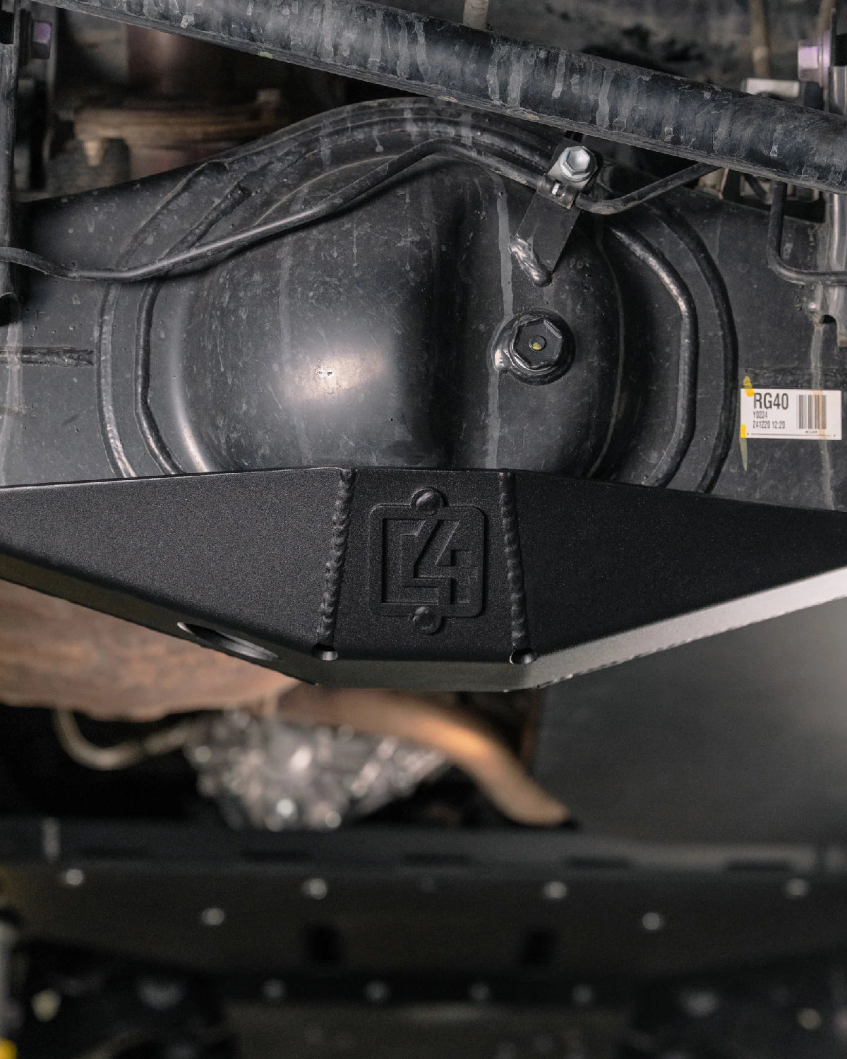 C4 Fabrication 3/16 in Steel Rear Differential Skid Plate for 6th-Gen 4Runner (2025–Present)