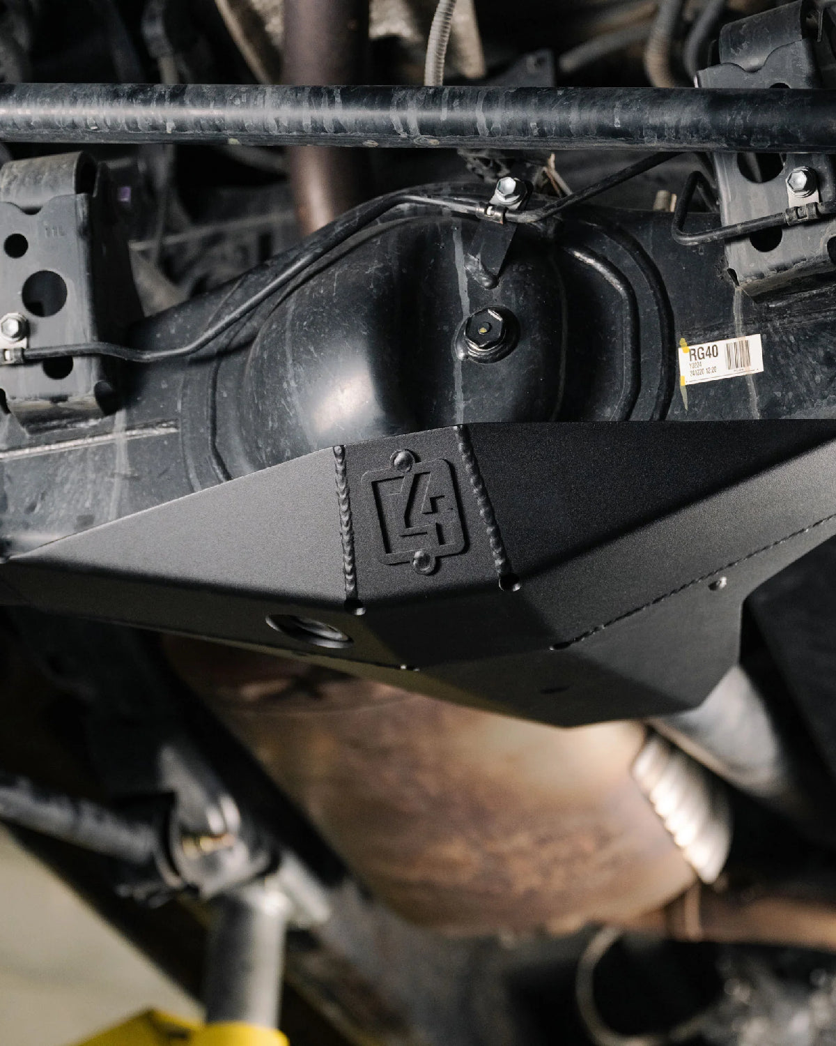 C4 Fabrication 3/16 in Steel Rear Differential Skid Plate for 6th-Gen 4Runner (2025–Present)