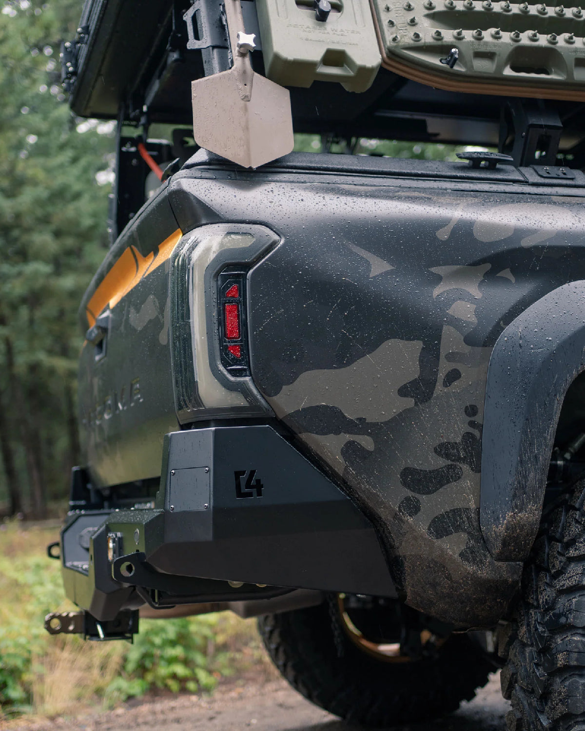 C4 Fabrication Overland Series Rear Bumper for 4th-Gen Tacoma (2024–Present)