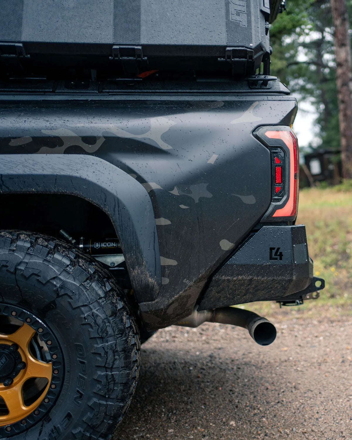 C4 Fabrication Overland Series Rear Bumper for 4th-Gen Tacoma (2024–Present)