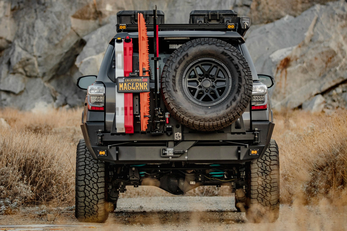 4runner Rear Swing C4 Fabrication Overland Series Rear Bumper with Dual Swing-Outs for 5th ...