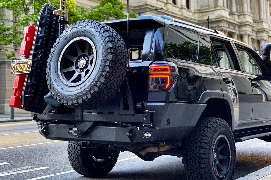 4runner Rear Swing C4 Fabrication Overland Series Rear Bumper with Dual Swing-Outs for 5th ...