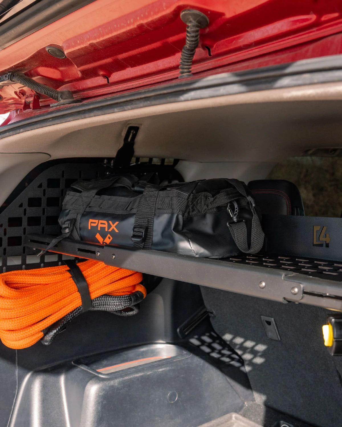 C4 Fabrication Rear Window Interior MOLLE Panel Shelf for 5th-Gen 4Runner (2010–2024)