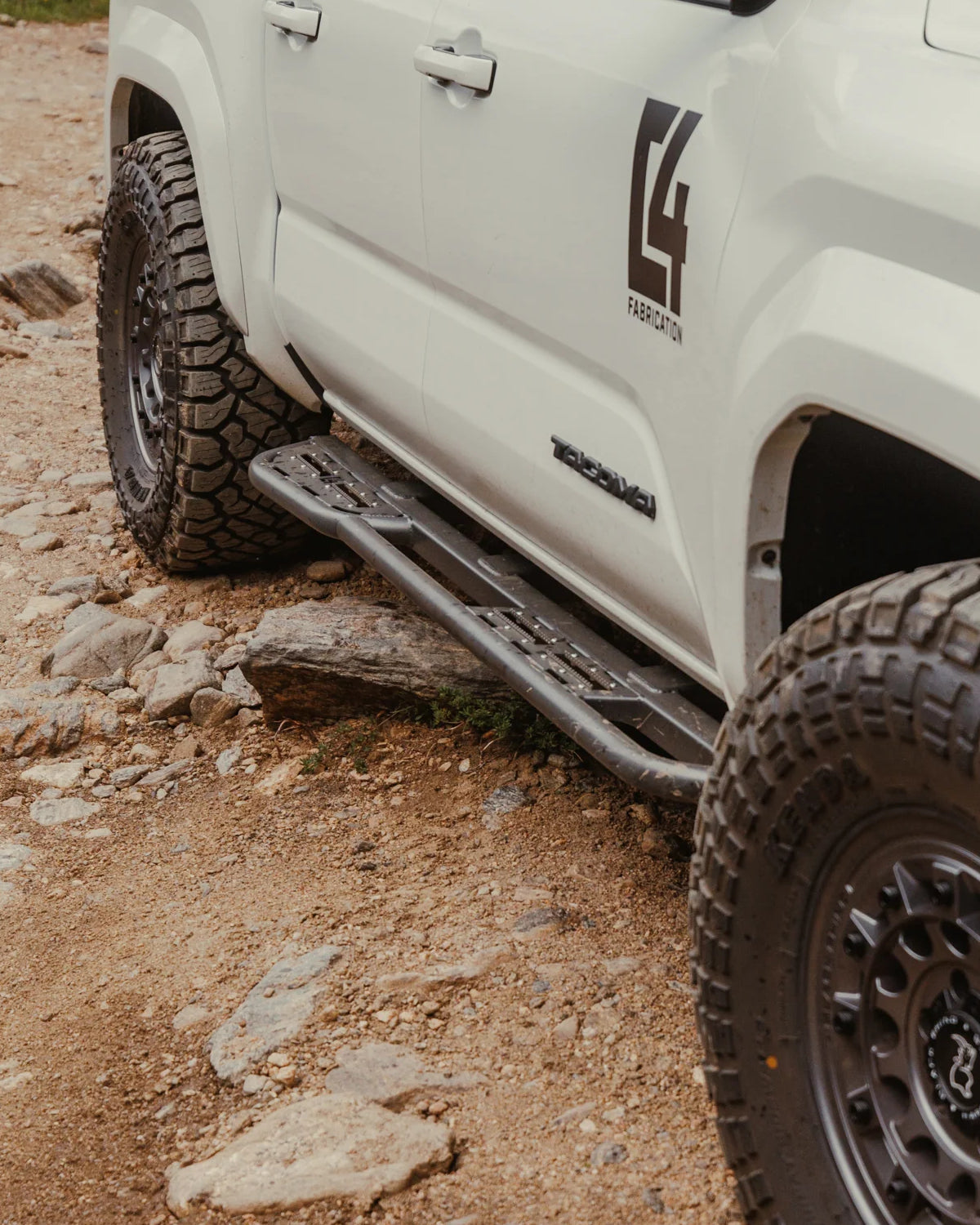 C4 Fabrication Rock Sliders for 4th-Gen Tacoma Double Cab with 5 ft Bed (2024–Present) - Pair