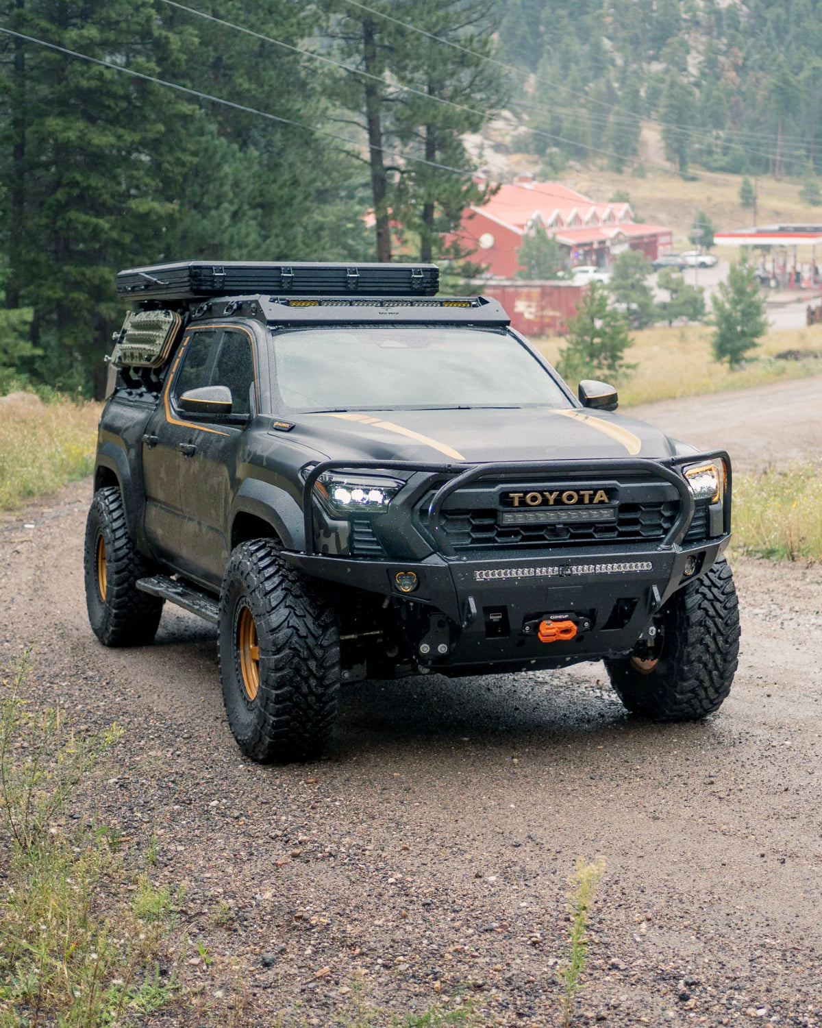 C4 Fabrication Rock Sliders for 4th-Gen Tacoma Double Cab with 5 ft Bed (2024–Present) - Pair