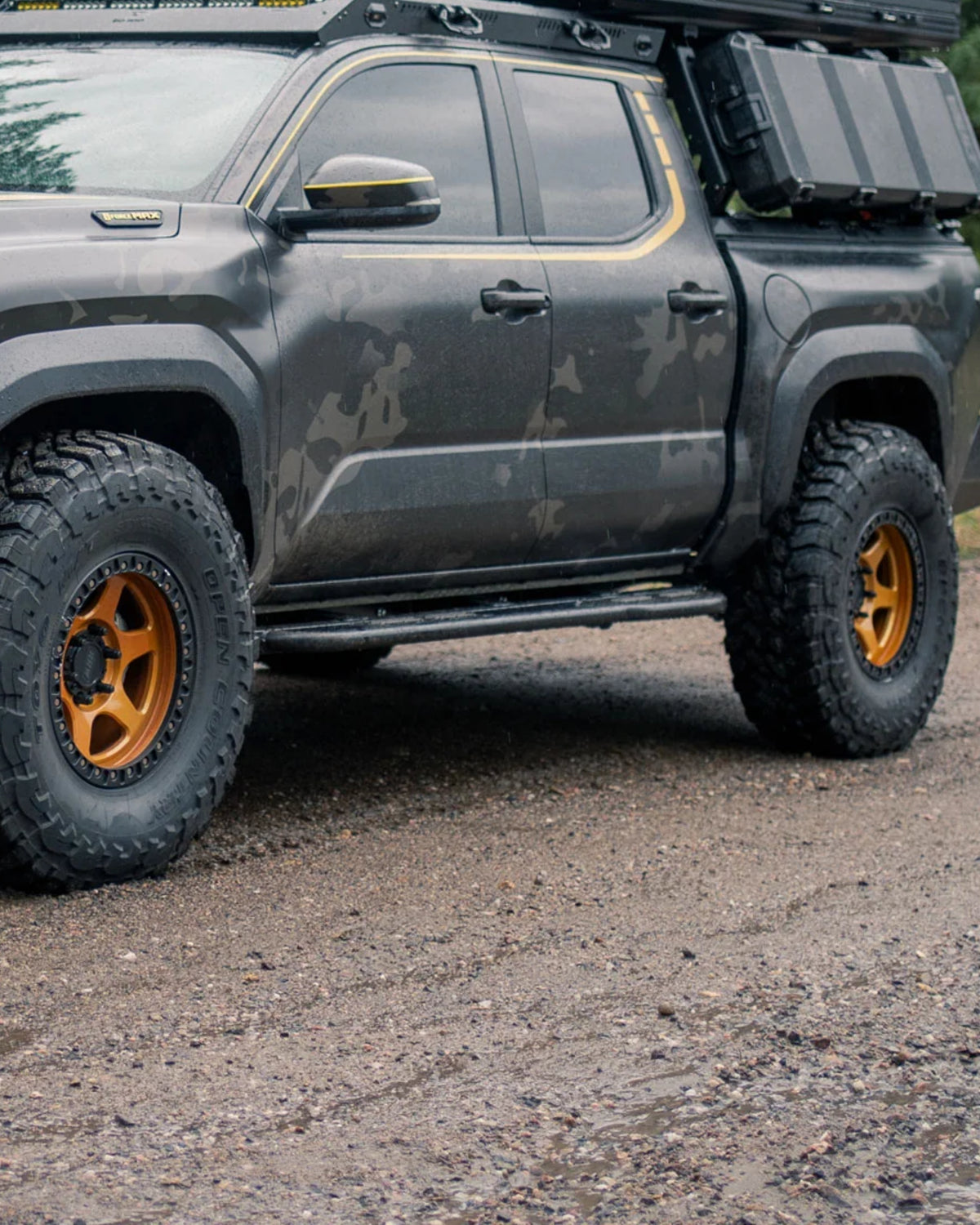 C4 Fabrication Rock Sliders for 4th-Gen Tacoma Double Cab with 5 ft Bed (2024–Present) - Pair