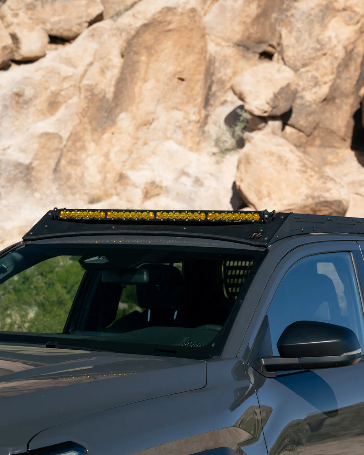 C4 Fabrication Roof Rack with 40 in Light Bar Cutout Front Fairing for 6th-Gen 4Runner (2025–Present)