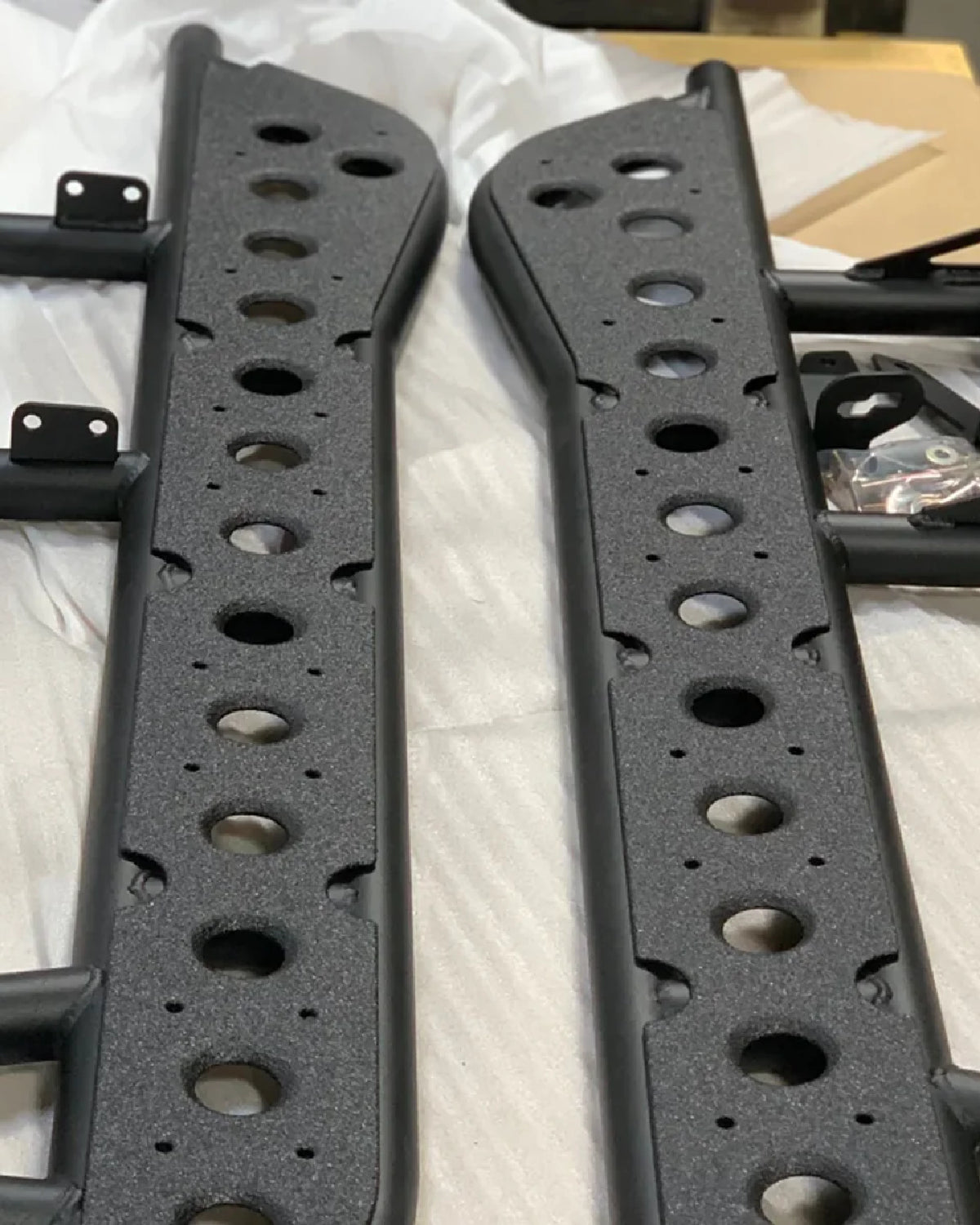 Cali Raised LED Step Edition Rock Sliders with Kick-Out and Top Plate for 5th-Gen 4Runner (2010–2024)