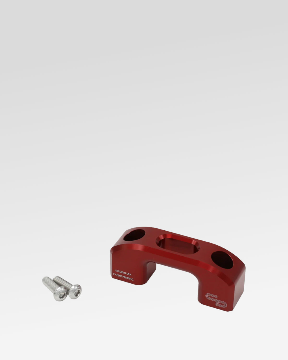 Charvonia Design Bed Center Tie-Down Anchor in Red Anodized Finish for 3rd-Gen Tacoma (2016–2023)