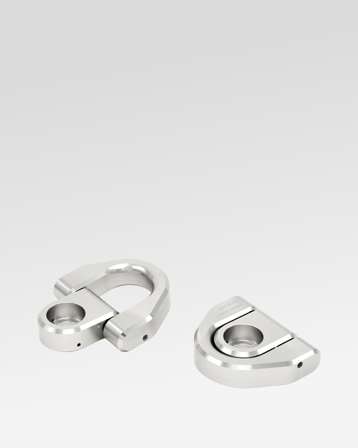 Charvonia Design Bed D-Ring Anchors in Silver Anodized Finish for Toyota Tacoma (2005–Present) - Pair