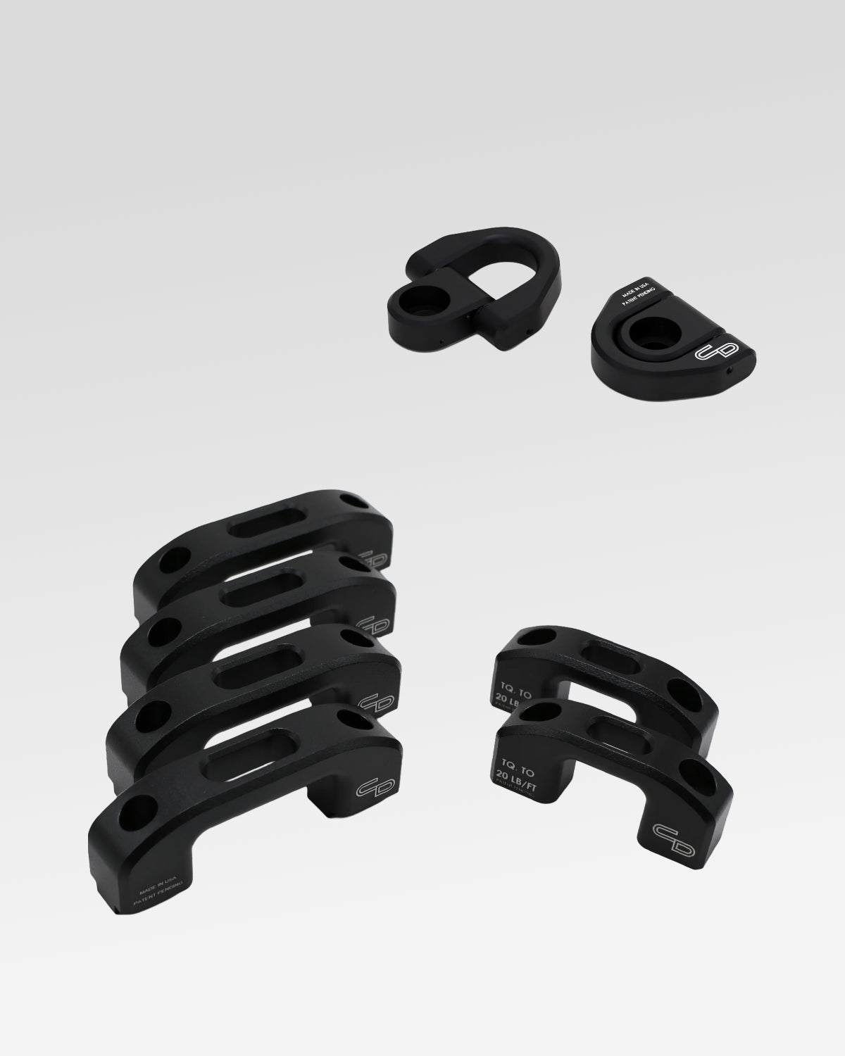 Charvonia Design Complete Bed Tie-Down Kit in Black Powder Coat for Toyota Tacoma (2005–Present)