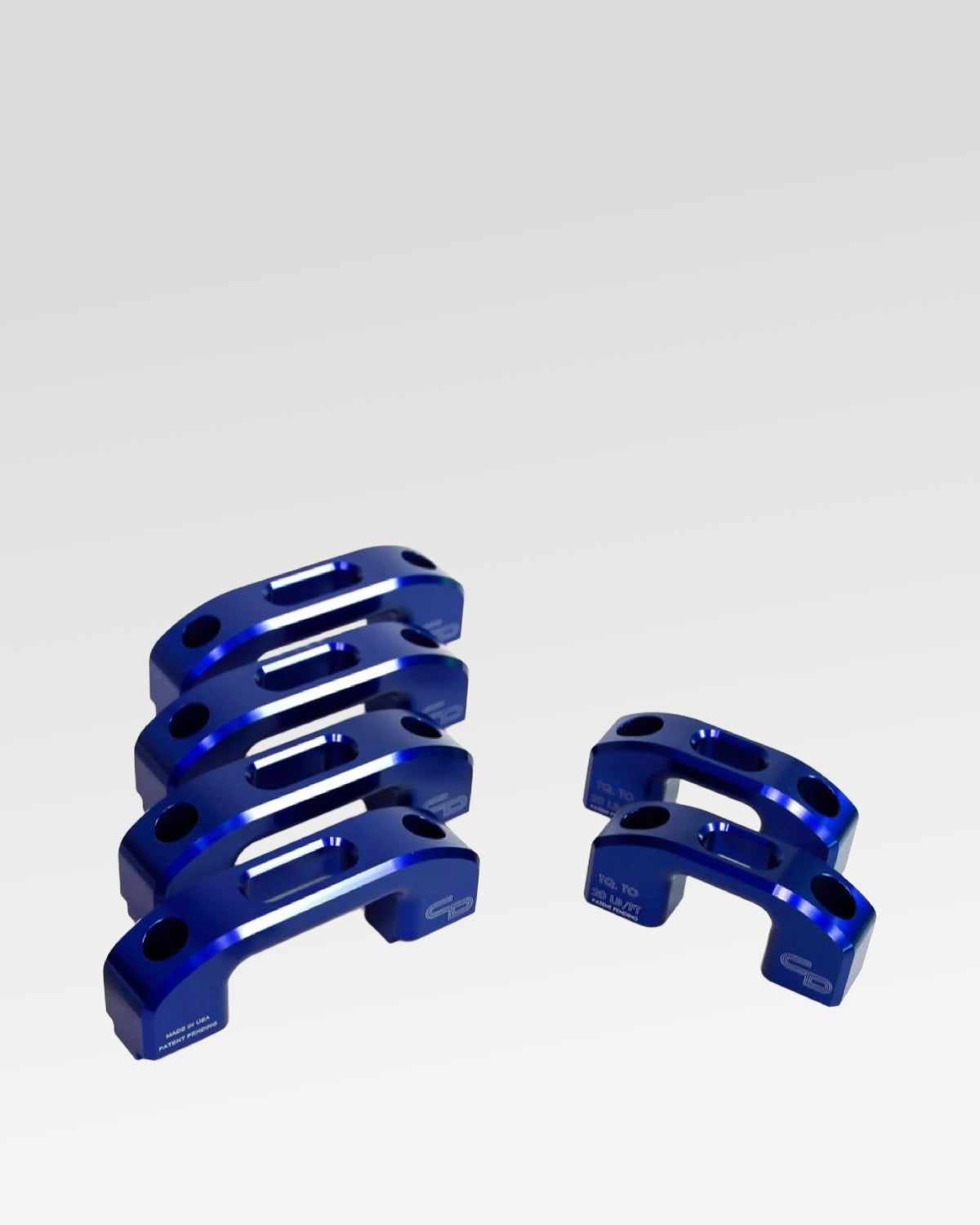 Charvonia Design Complete Bed Tie-Down Kit in Blue Anodized Finish for Toyota Tundra (2007–Present)