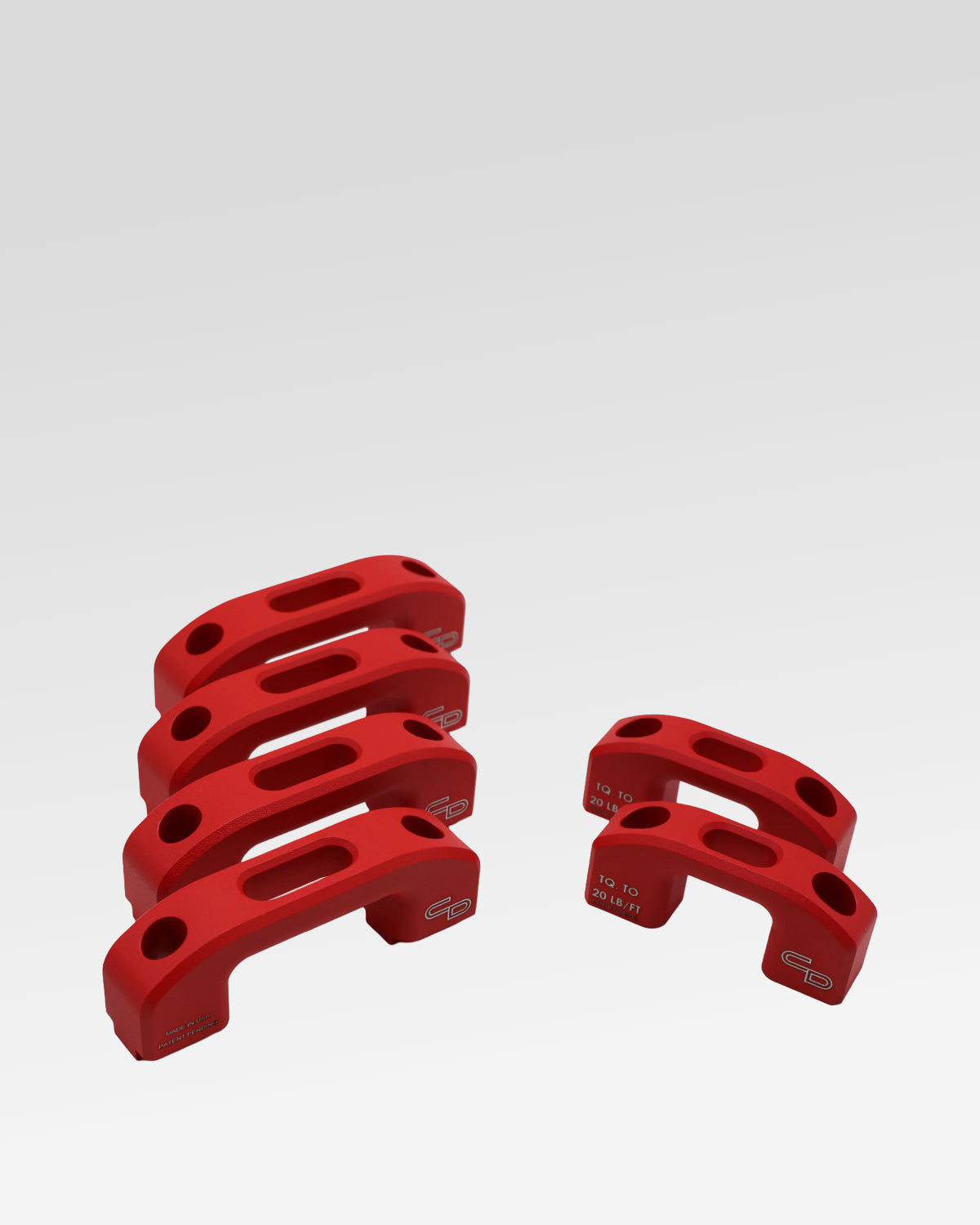 Charvonia Design Complete Bed Tie-Down Kit in Red Powder Coat for Toyota Tundra (2007–Present)