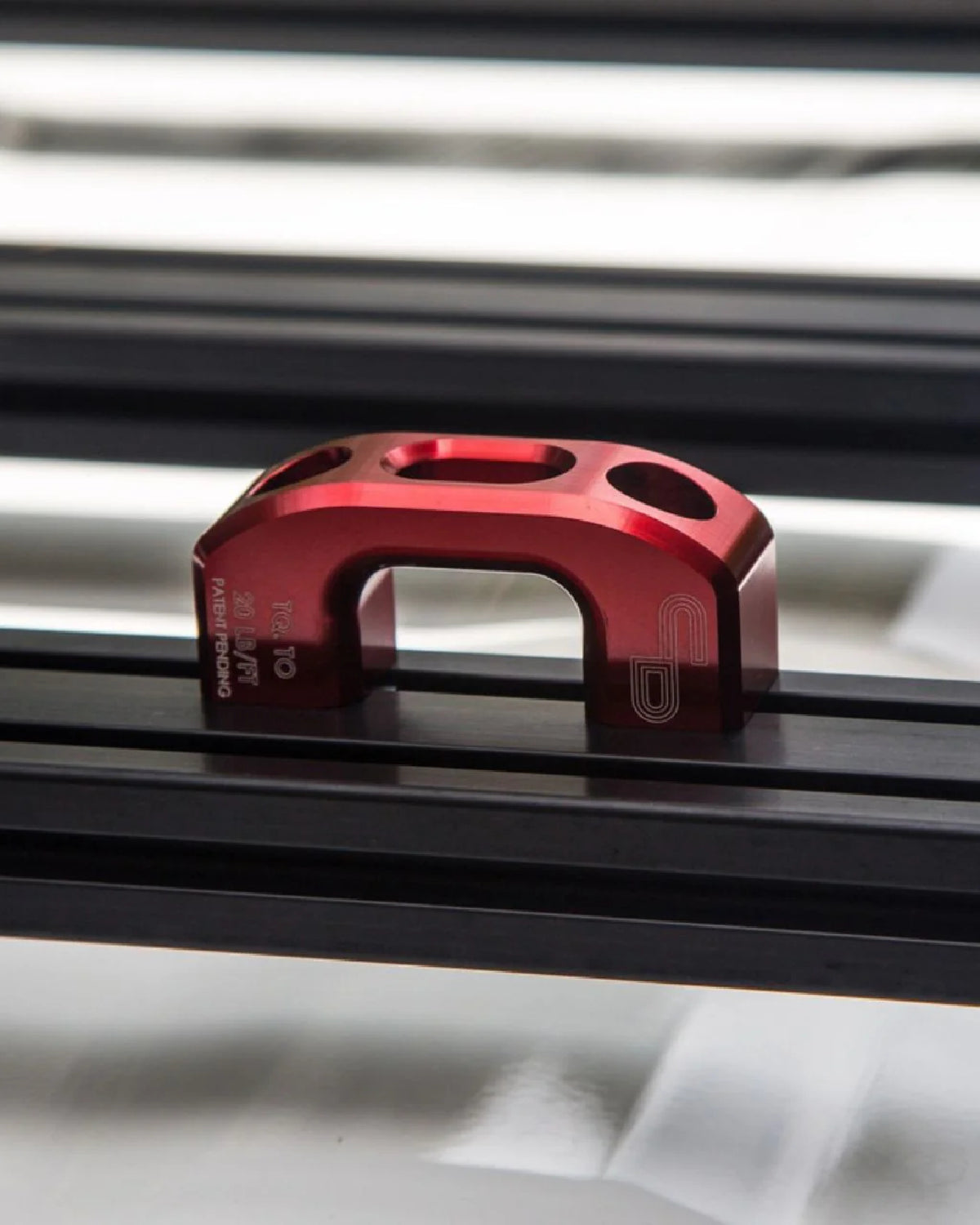 Charvonia Design Roof Rack Tie-Down Anchors in Red Abodized Finish - Pair