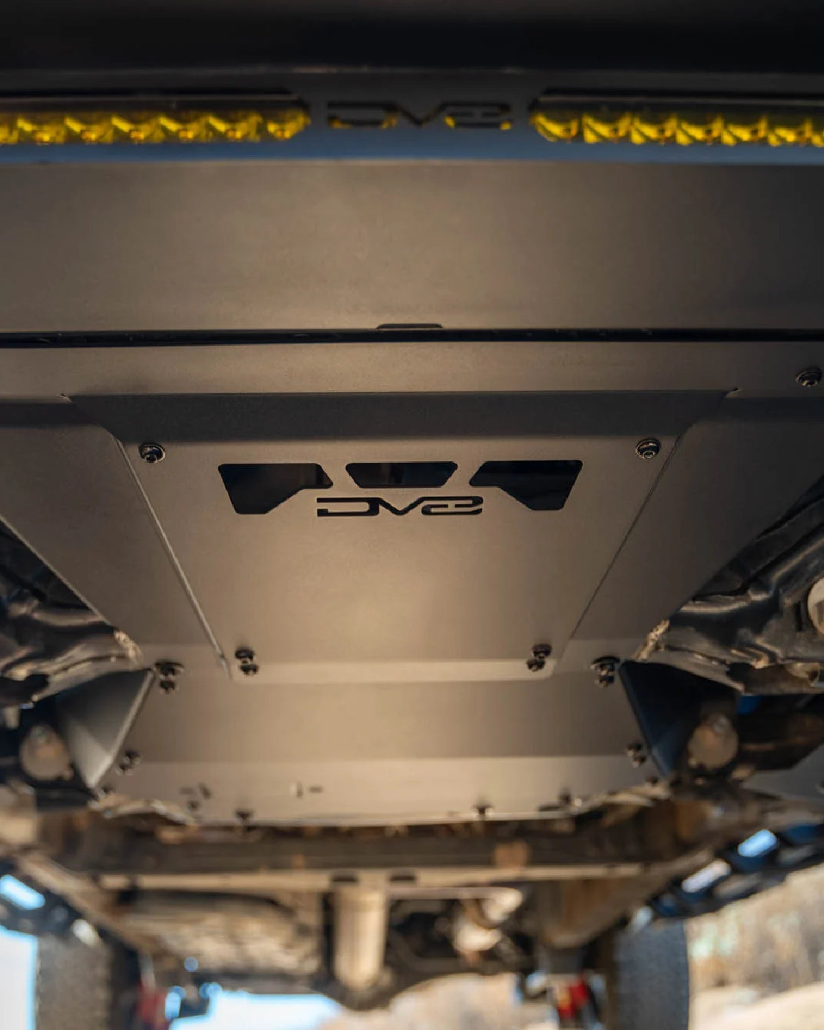 DV8 Offroad 3.5 mm Steel Front Section Engine Skid Plate for 4th-Gen Tacoma (2024–Present)