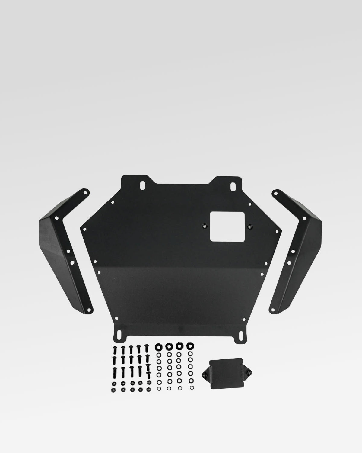 DV8 Offroad 3.5 mm Steel Rear Section Engine Skid Plate for Land Cruiser 250 Series (2024–Present)
