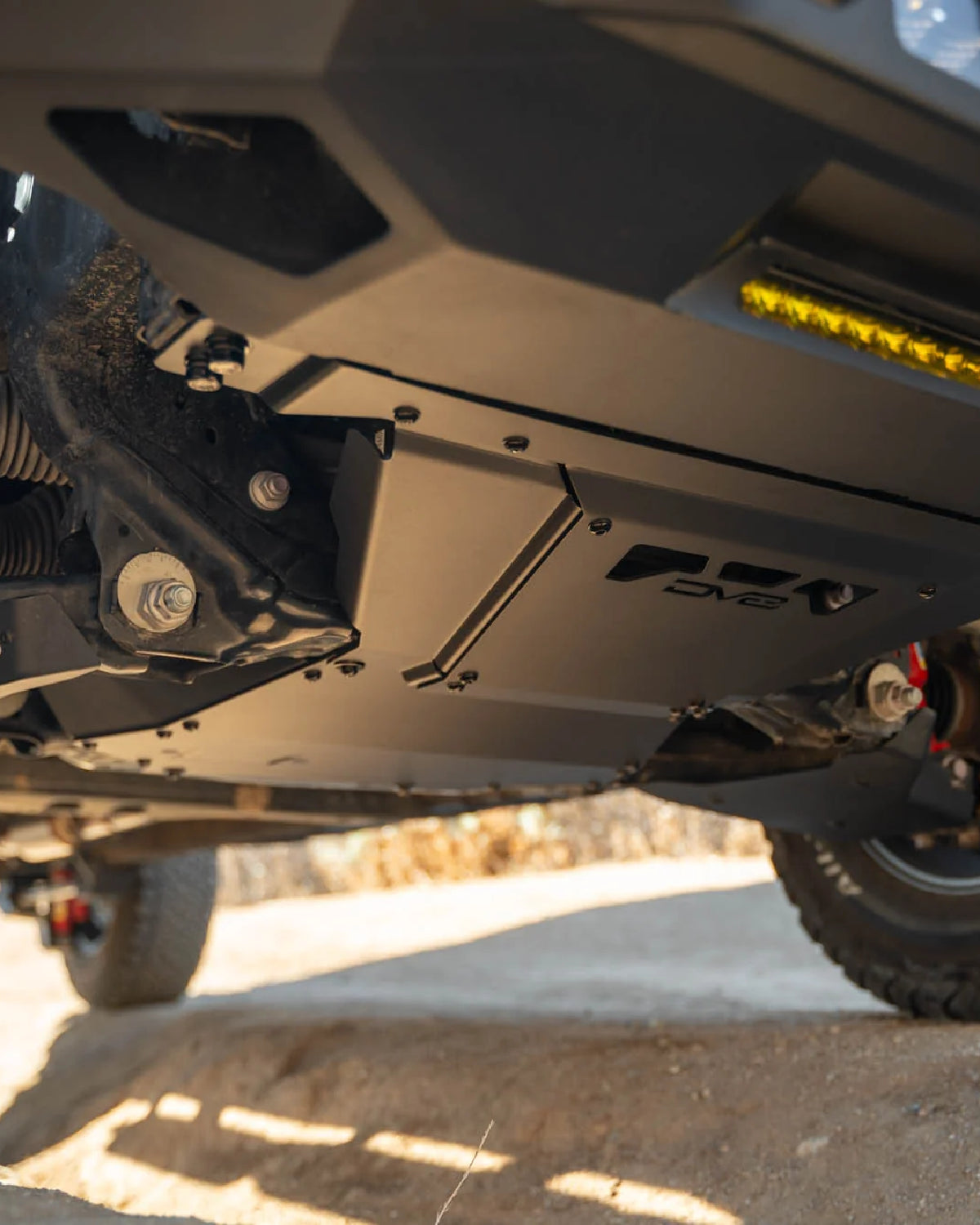 DV8 Offroad 3.5 mm Steel Rear Section Engine Skid Plate for Land Cruiser 250 Series (2024–Present)