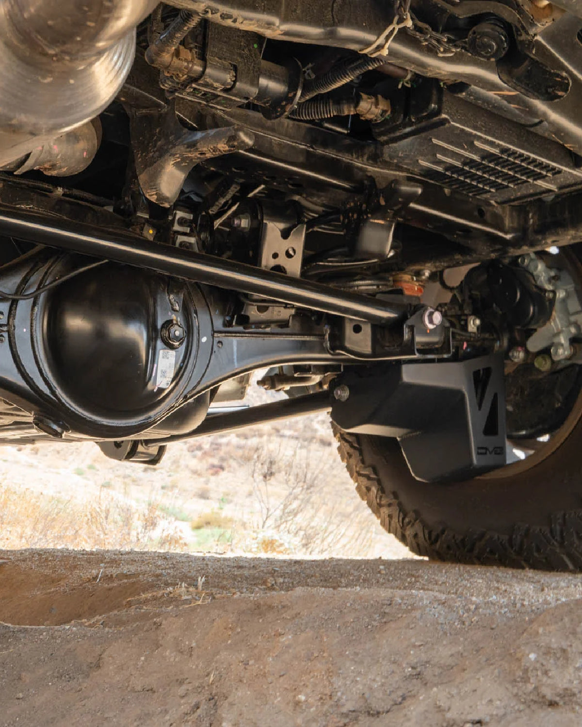 DV8 Offroad 4 mm Steel Rear Shock and Link Mount Skid Plates for 6th-Gen 4Runner (2025–Present) - Pair