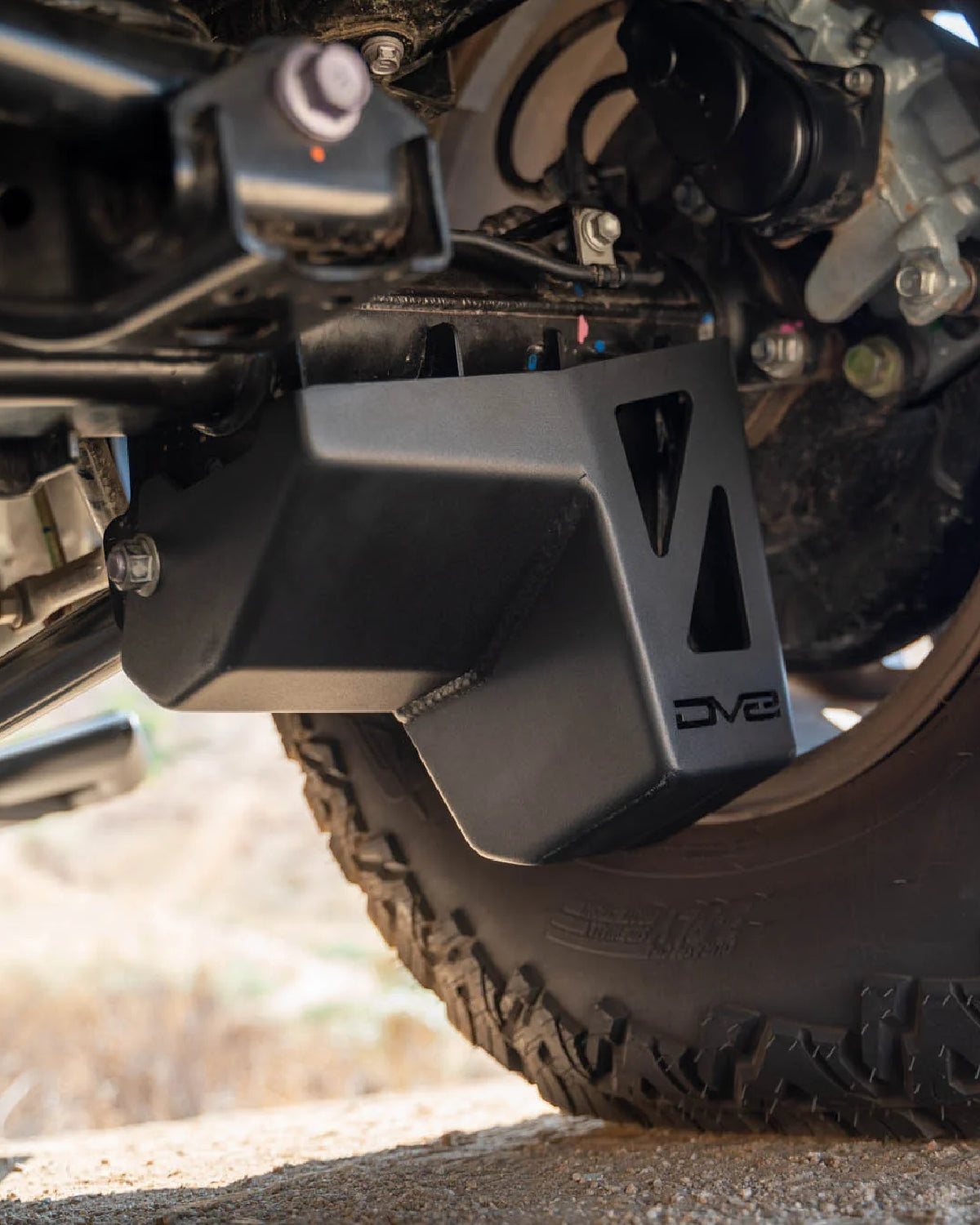 DV8 Offroad 4 mm Steel Rear Shock and Link Mount Skid Plates for 6th-Gen 4Runner (2025–Present) - Pair