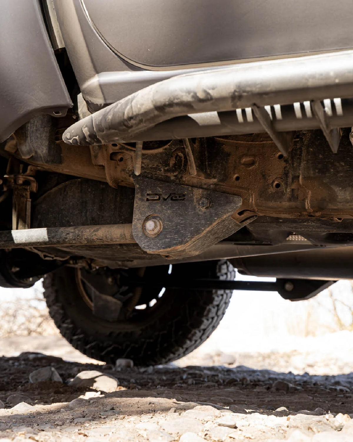 DV8 Offroad 5 mm Steel Front Link Mount Skid Plates for 4th-Gen Tacoma (2024–Present) - Pair