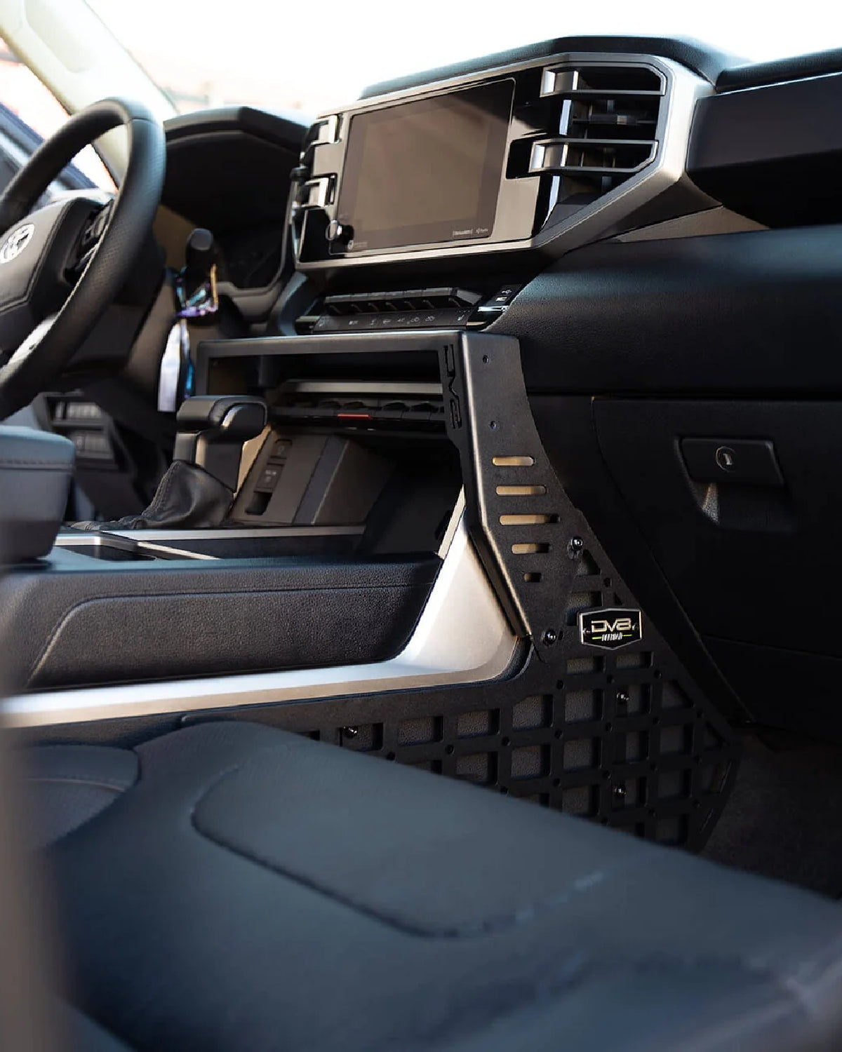 DV8 Offroad Center Console MOLLE Panels and Accessory Mounting Bridge for 3rd-Gen Sequoia (2024–Present)