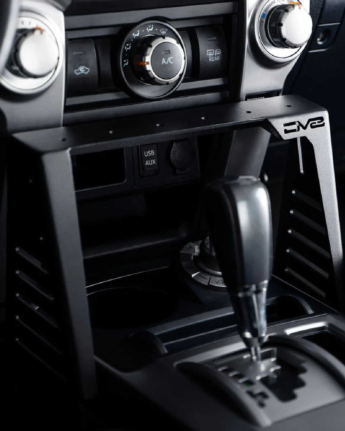 DV8 Offroad Center Console MOLLE Panels and Accessory Mounting Bridge for 5th-Gen 4Runner (2010–2024)