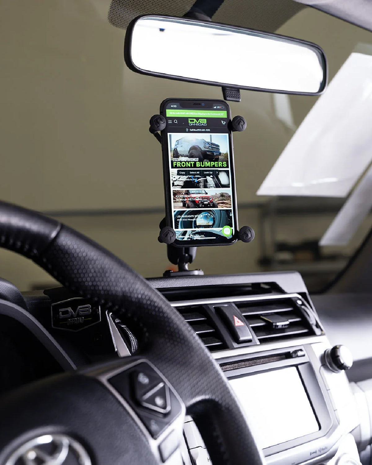 DV8 Offroad Dashboard Accessory Mounting Panel for 5th-Gen 4Runner (2010–2024)