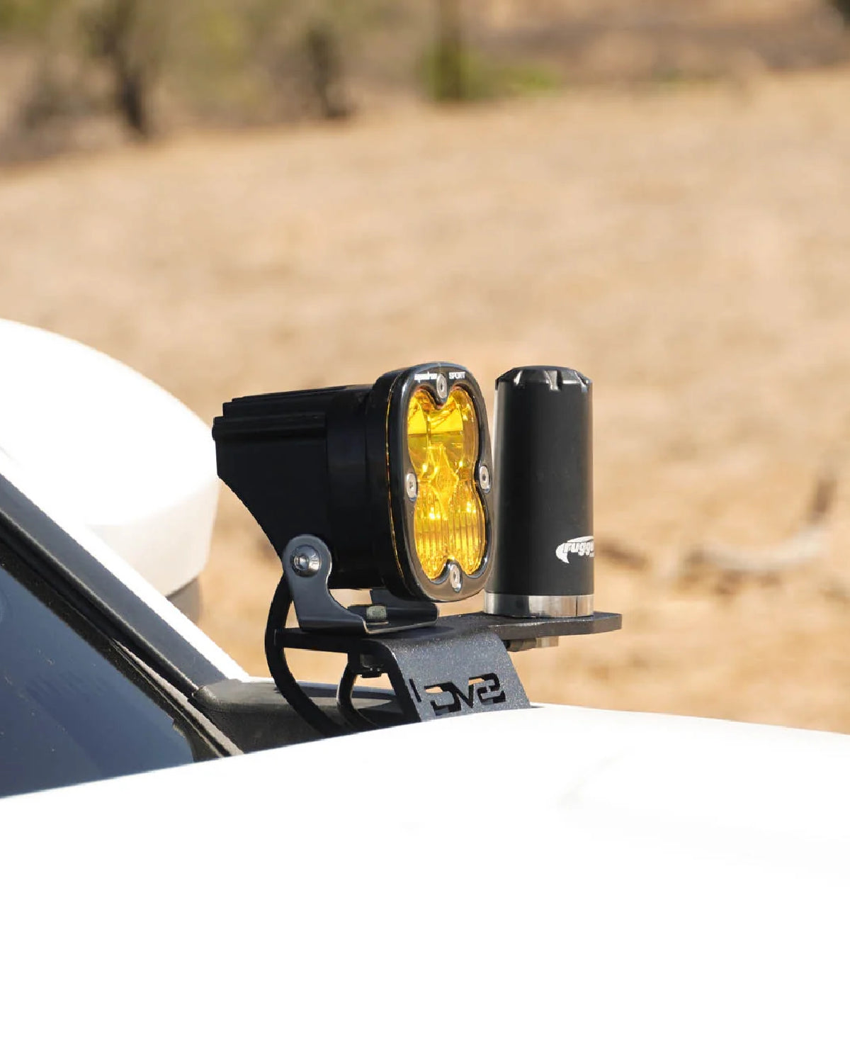 DV8 Offroad Dual-Ditch-Light Mounting Brackets for 4th-Gen Tacoma (2024–Present) - Pair