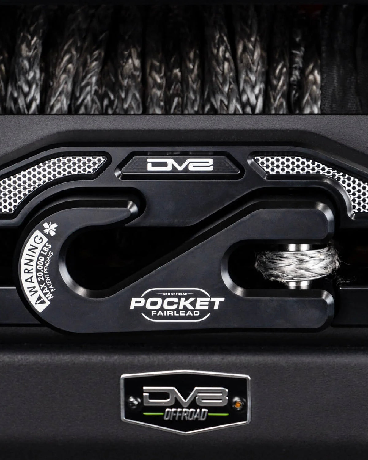 DV8 Offroad Fairlead with Winch Hook in Black