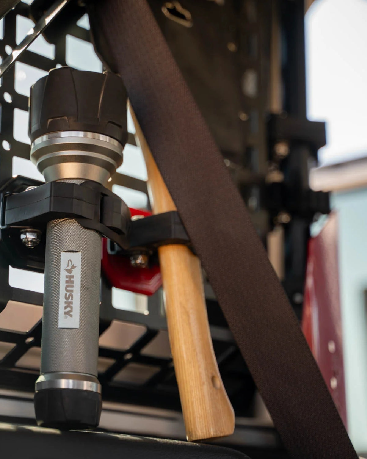 DV8 Offroad MOLLE Panel-Mounted Quick-Release Clamps in Red - Pair