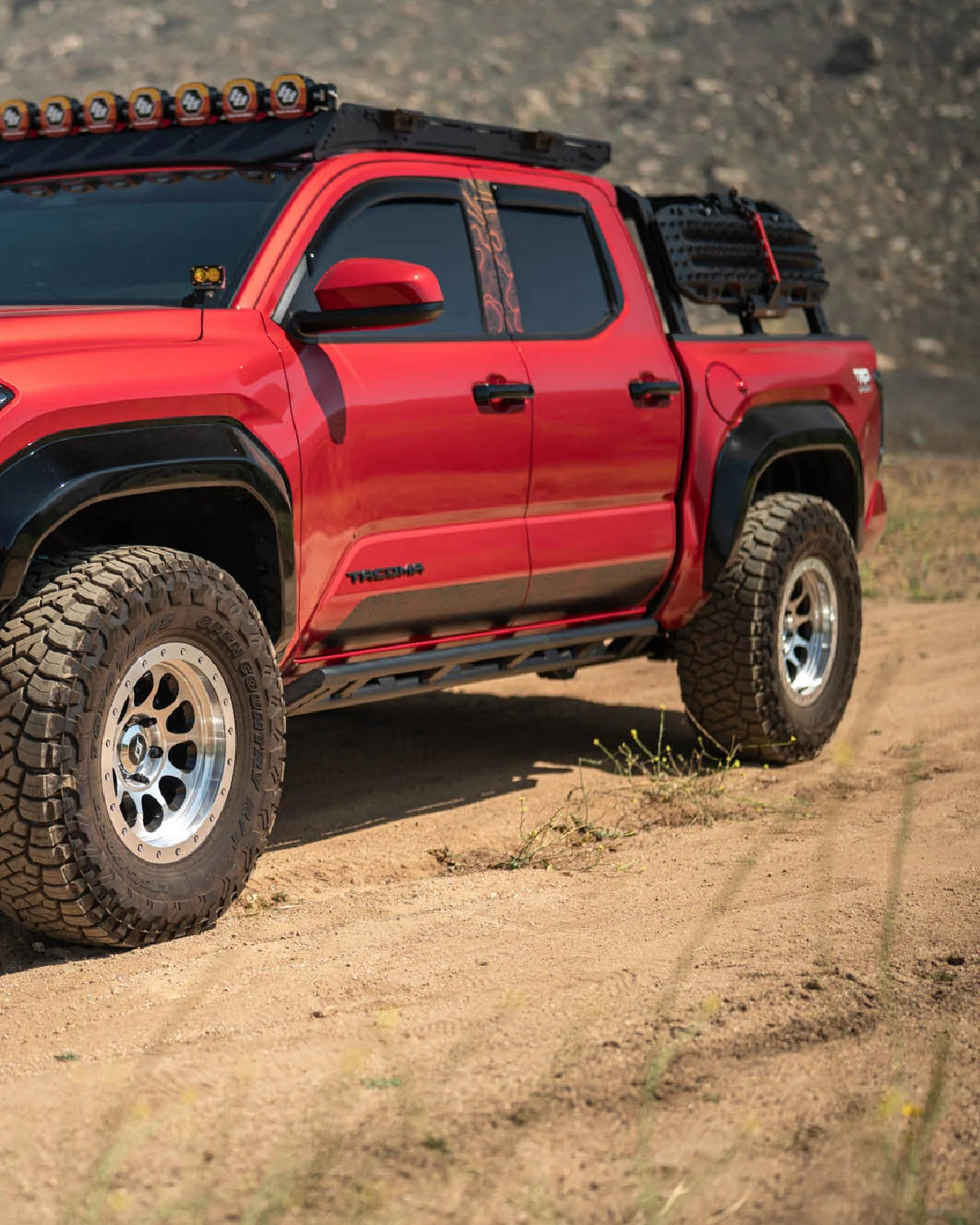 DV8 Offroad Rock Sliders for 4th-Gen Tacoma Double Cab (2024–Present) - Pair