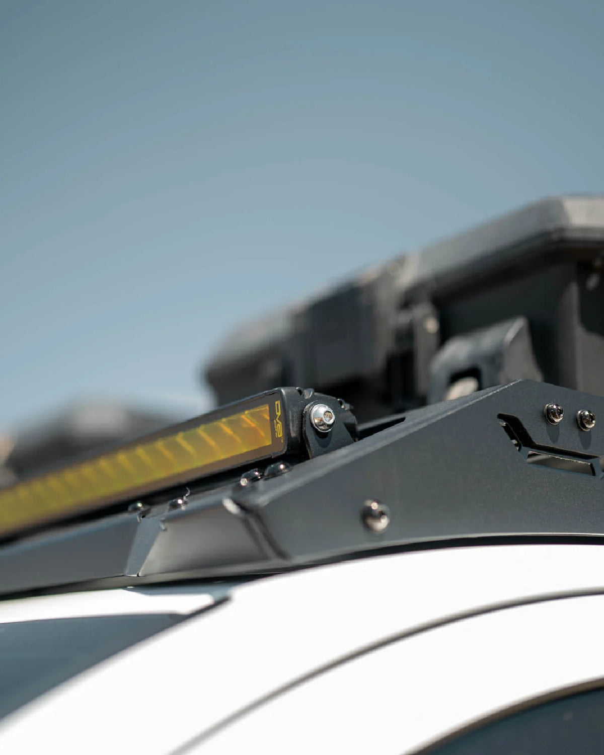 DV8 Offroad Roof Rack Front Fairing with 40 in Light Bar Cutout for 4th-Gen Tacoma (2024–Present)