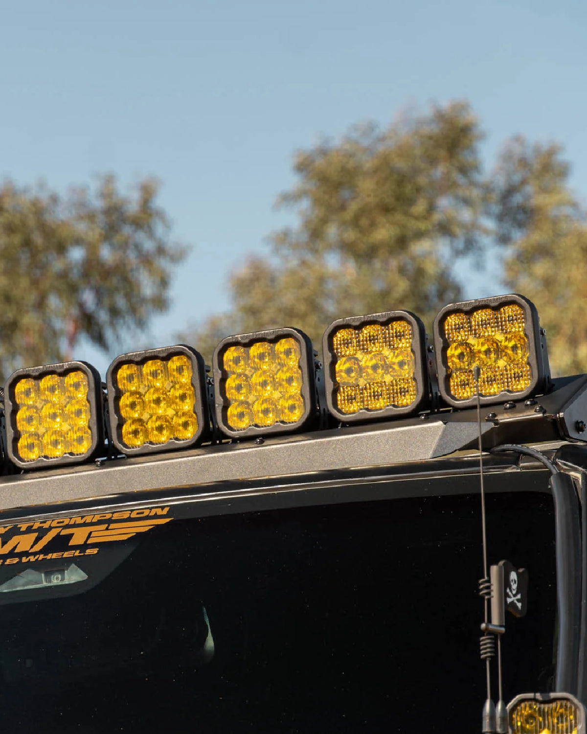 DV8 Offroad Roof Rack Front Fairing with 40 in Light Bar Cutout for Land Cruiser 250 Series (2024–Present)