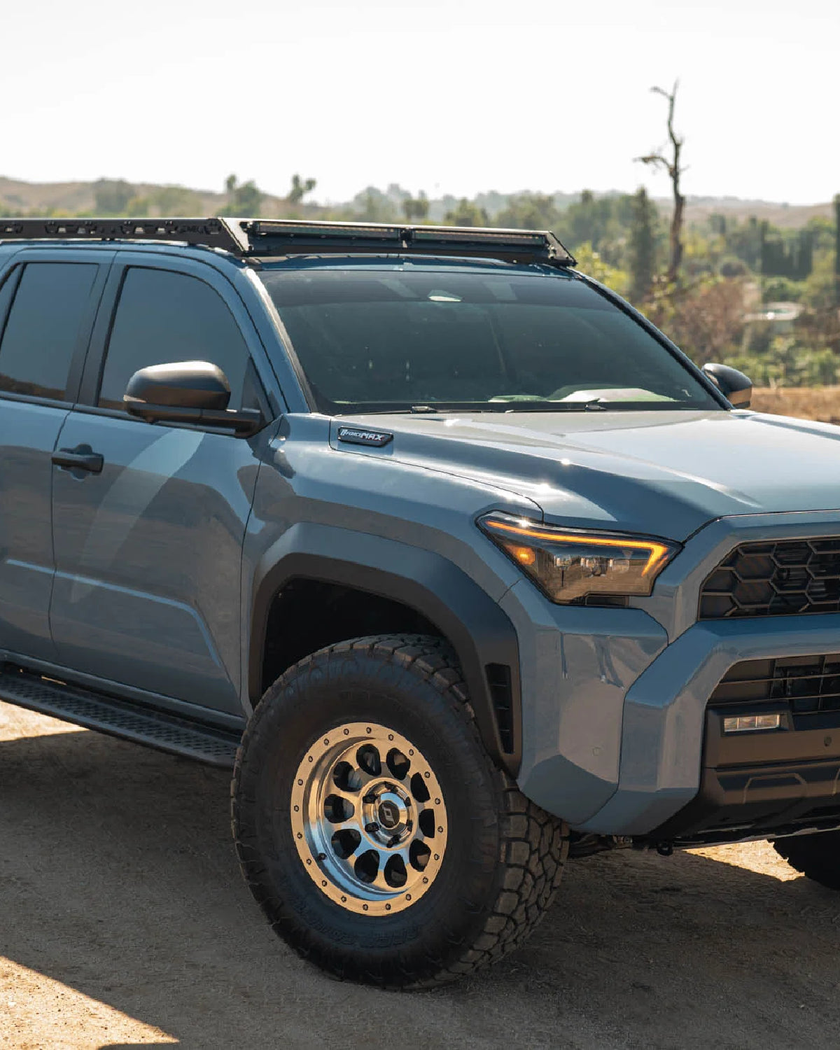 DV8 Offroad Roof Rack Front Fairing with 42 in Light Bar Cutout for 6th-Gen 4Runner (2025–Present)