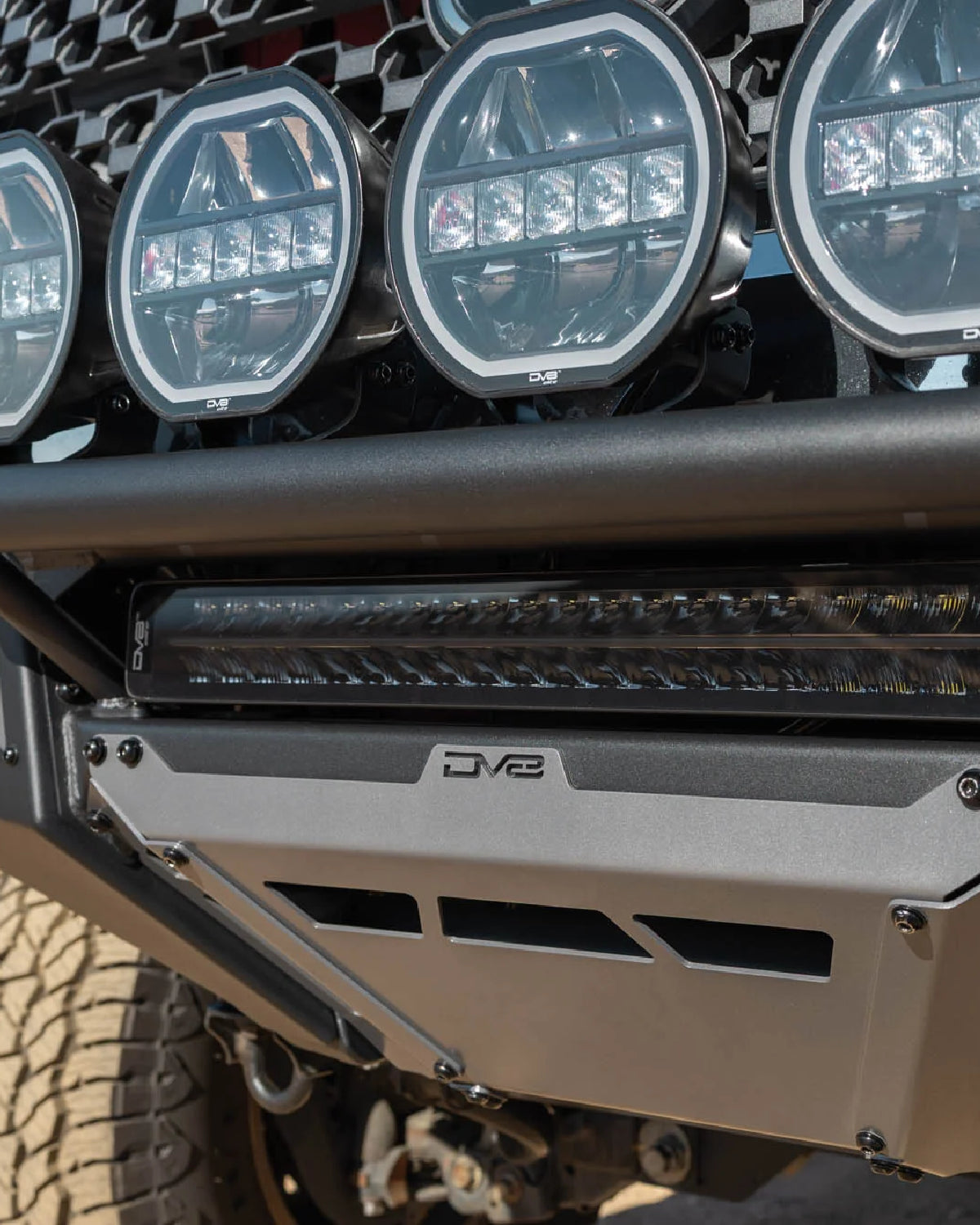 DV8 Offroad Tubular Front Bumper for 2.5-Gen Tundra (2014–2021)