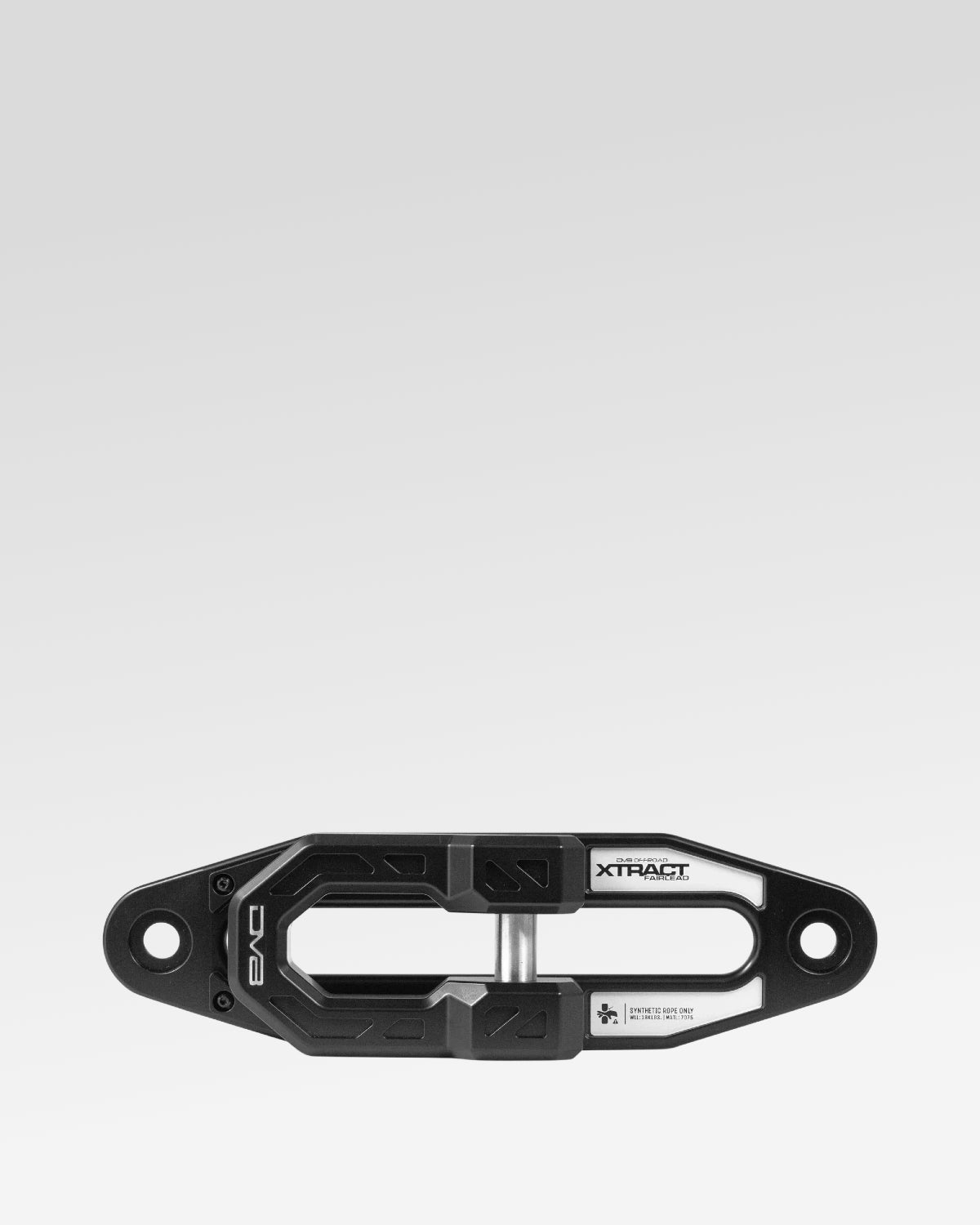 DV8 Offroad Xtract Fairlead with Recovery Shackle in Black Anodized Finish