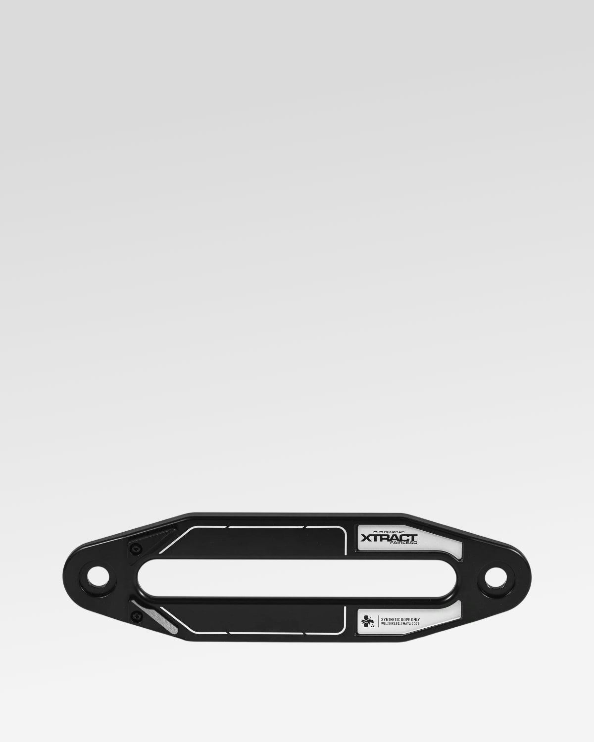 DV8 Offroad Xtract Fairlead with Recovery Shackle in Black Anodized Finish