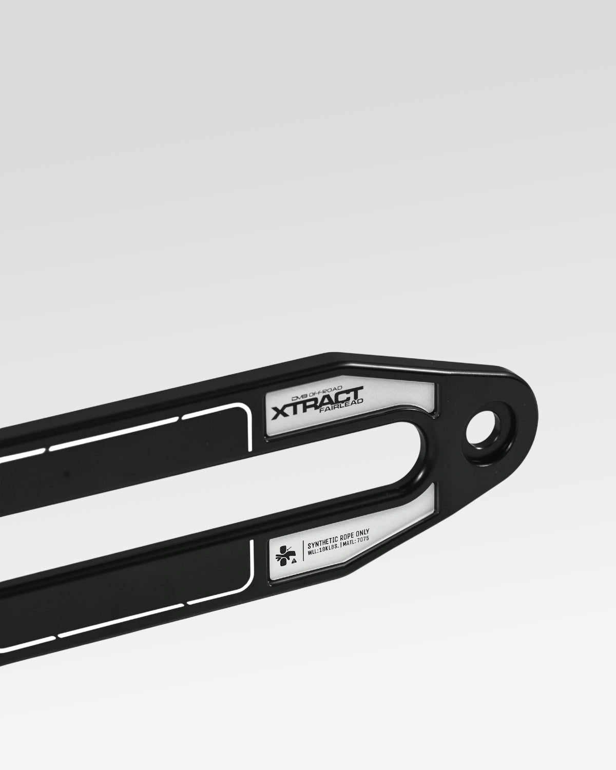 DV8 Offroad Xtract Fairlead with Recovery Shackle in Black Anodized Finish
