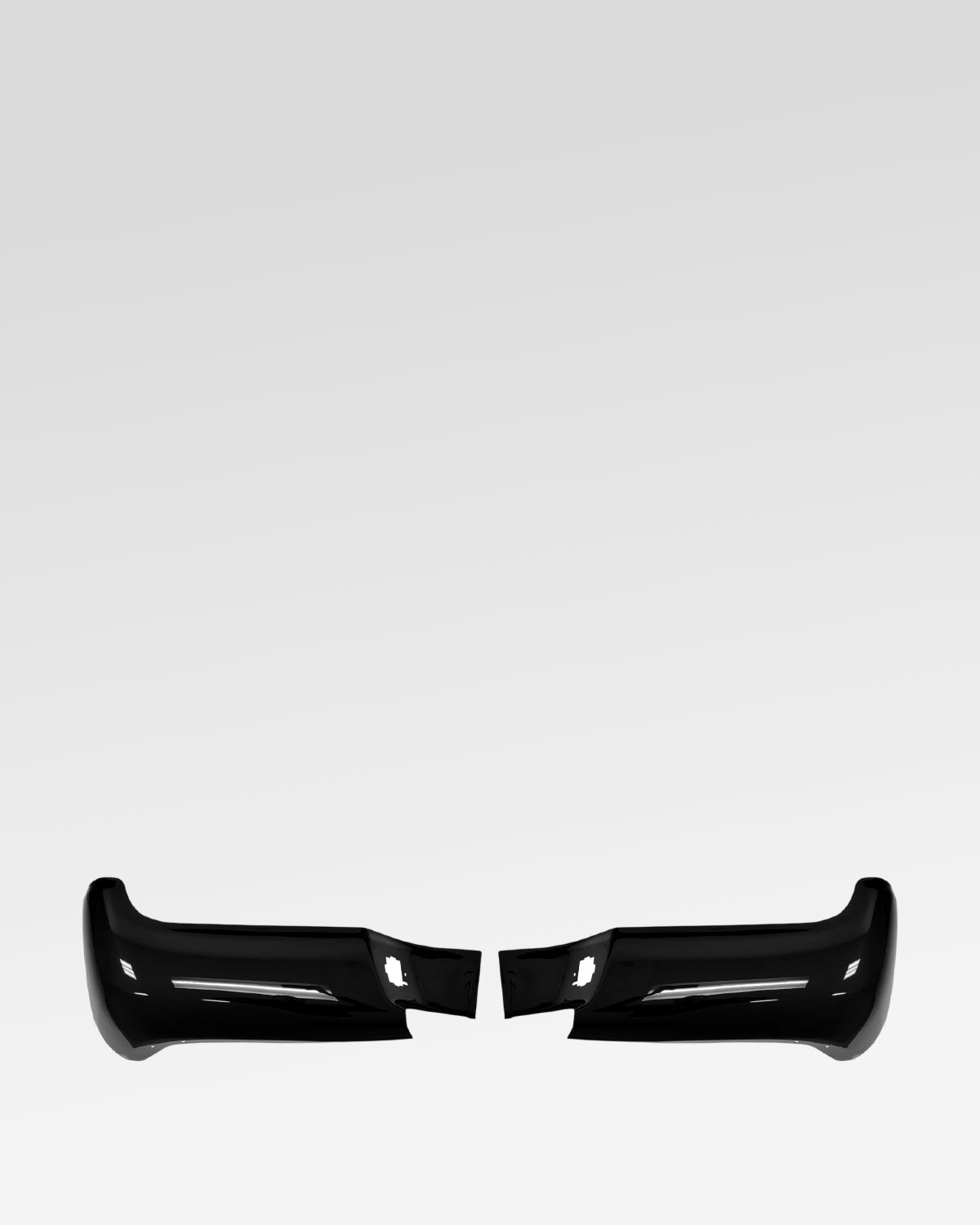 Ecoological BumperShellz Rear Bumper Corner Overlays in Gloss Black for 2nd-Gen Tacoma (2005–2015) - Pair