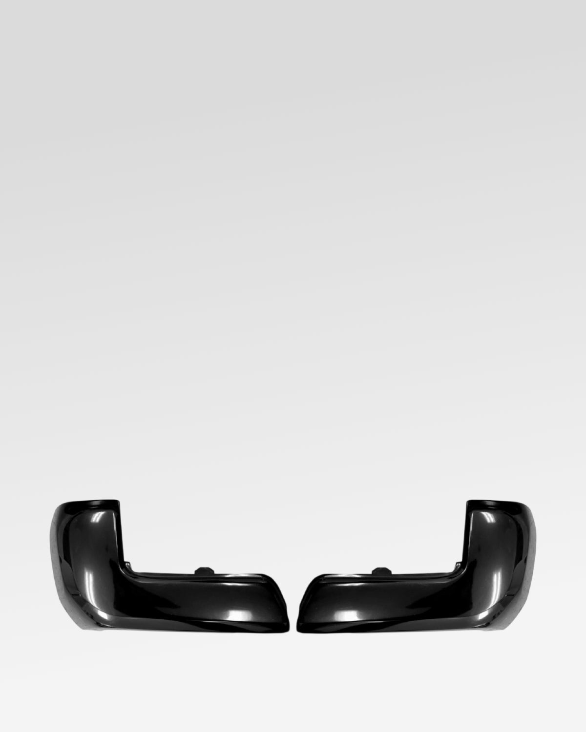 Ecoological BumperShellz Rear Bumper Corner Overlays in Gloss Black for 3rd-Gen Tacoma (2016–2023) - Pair