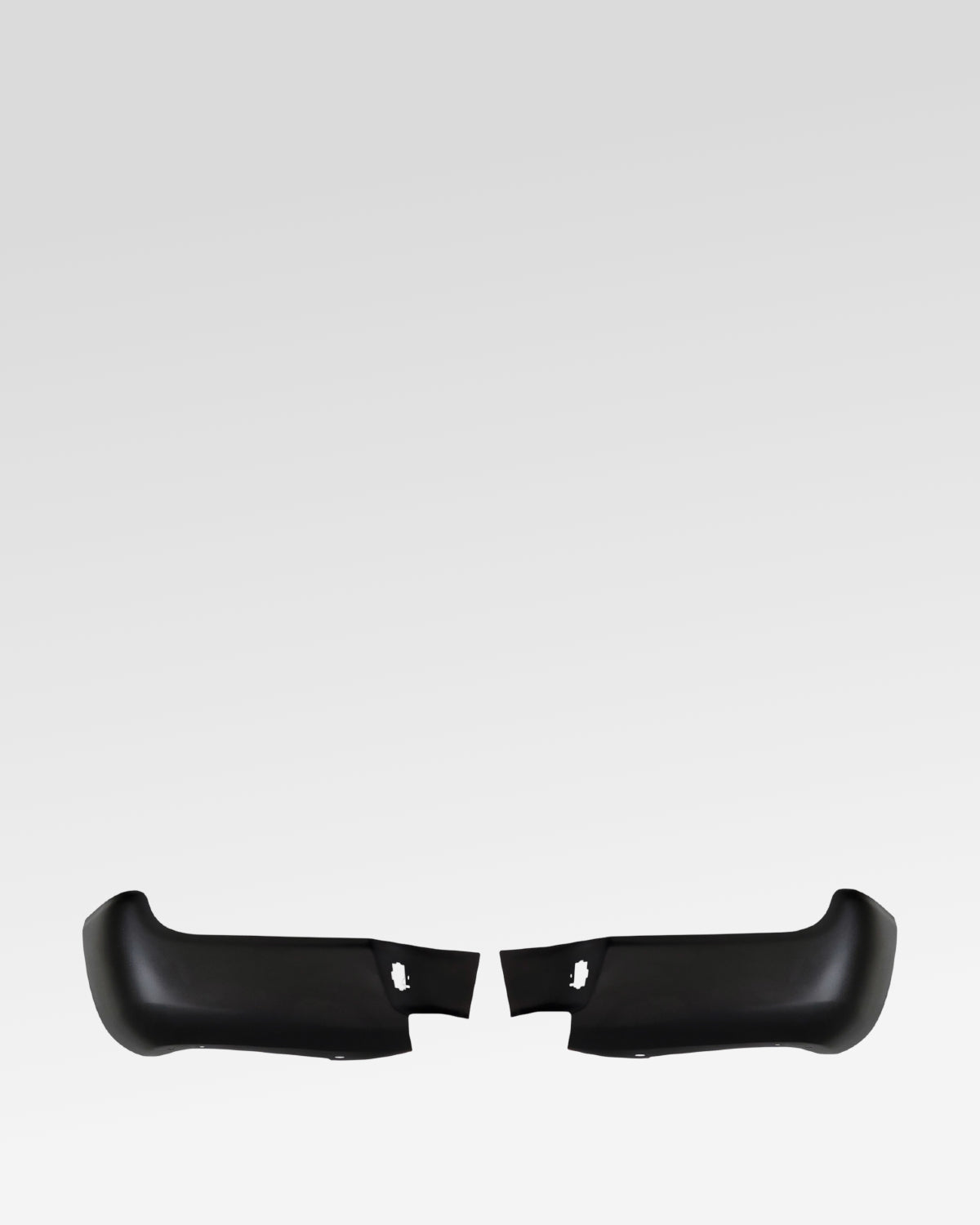 Ecoological BumperShellz Rear Bumper Corner Overlays in Paintable Black ABS for 2nd-Gen Tacoma (2005–2015) - Pair