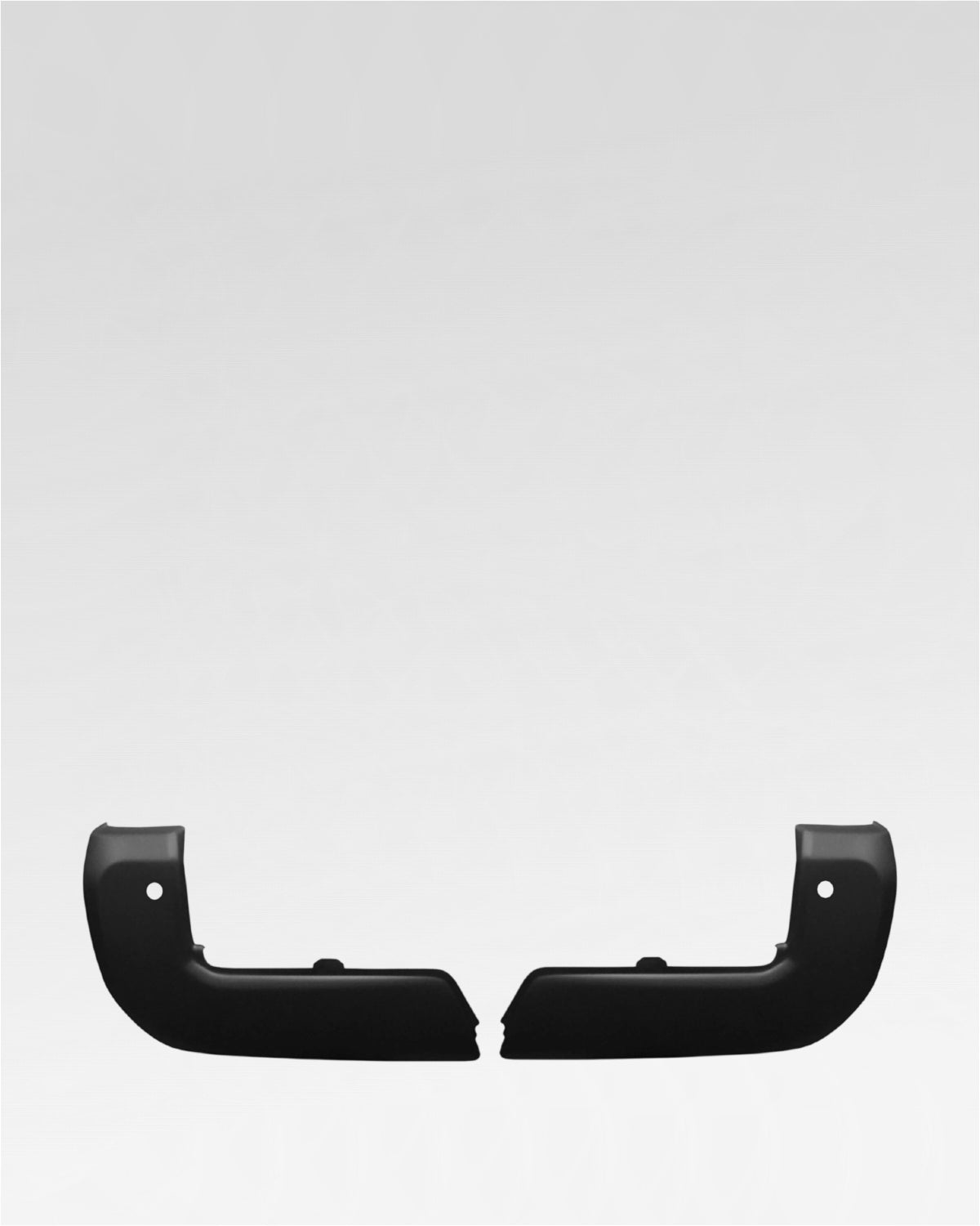 Ecoological BumperShellz Rear Bumper Corner Overlays in Paintable Black ABS for 3rd-Gen Tacoma with Parking Sensors (2016–2023) - Pair