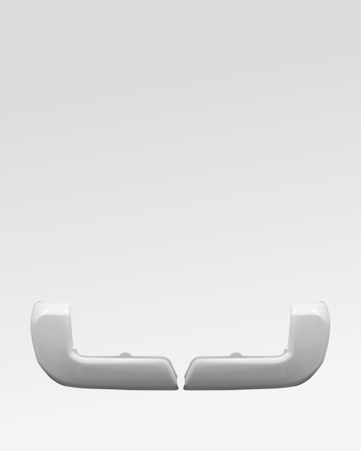 Ecoological BumperShellz Rear Bumper Corner Overlays in Super White II for 3rd-Gen Tacoma (2016–2023) - Pair