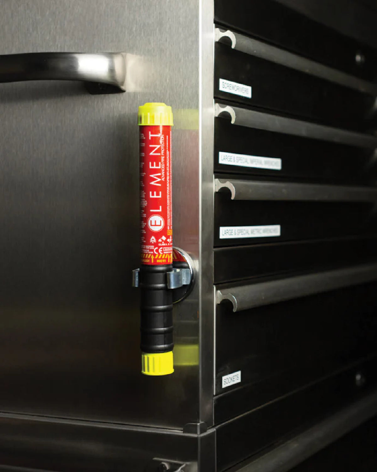 Element Magnetic Fire Extinguisher Mounting Clip