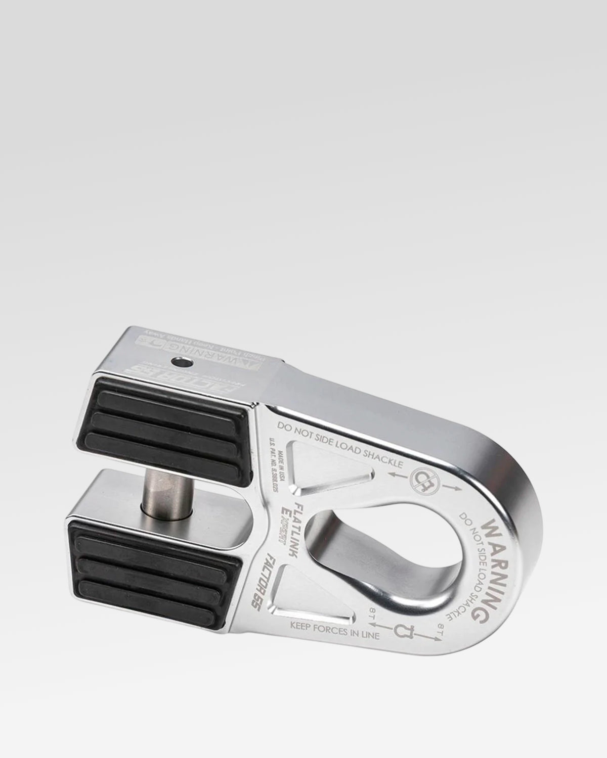Factor 55 FlatLink Expert Winch Shackle Mount in Silver